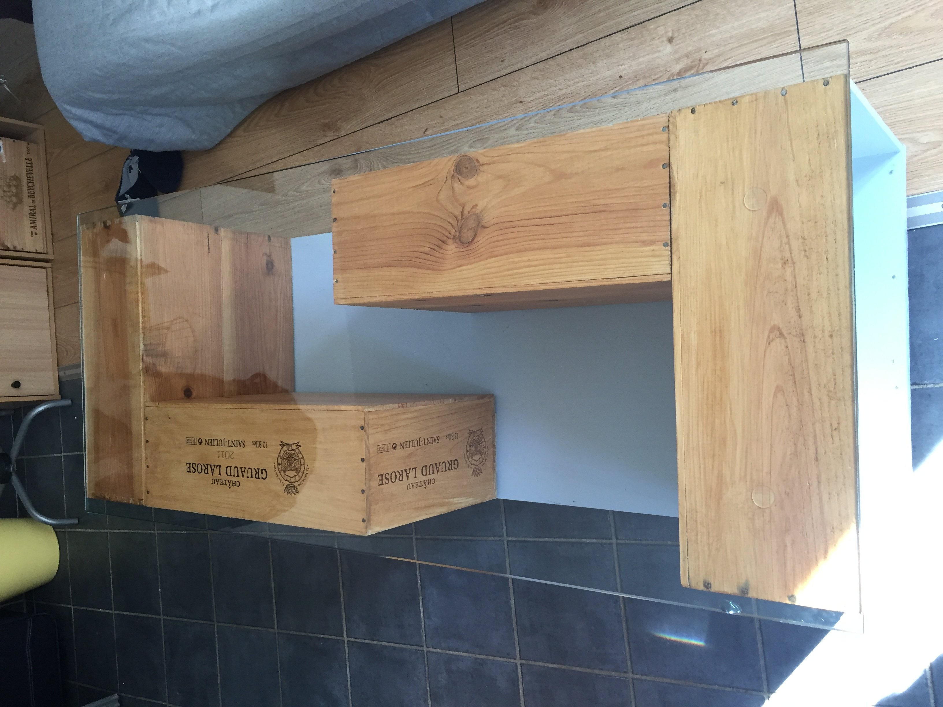 Tutoriel DIY Table basse à partir de caisses à vin