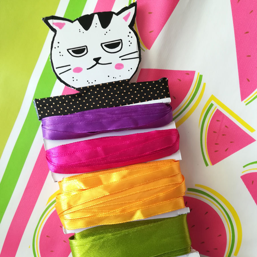 Diy tuto presentoir rangement ruban fil grumpy cat