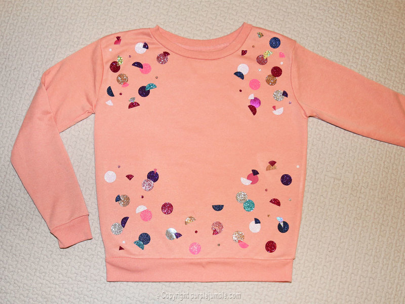 Diy sweat customis%c3%a9 ronds paillettes 9