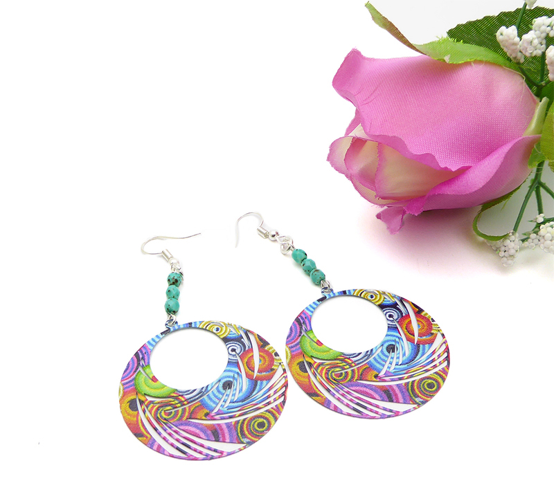 Kit boucles d oreilles spirales d ete