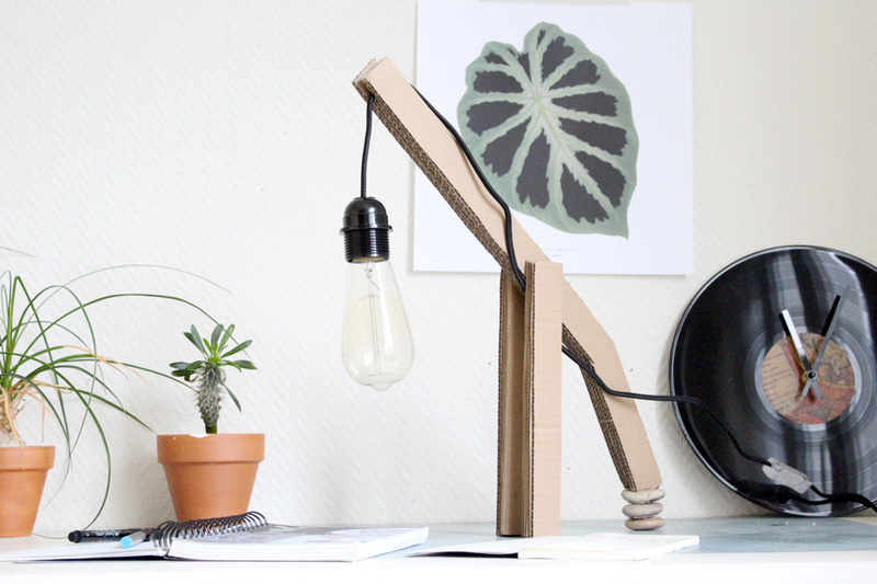 Operation creation blog diy lampe carton imea