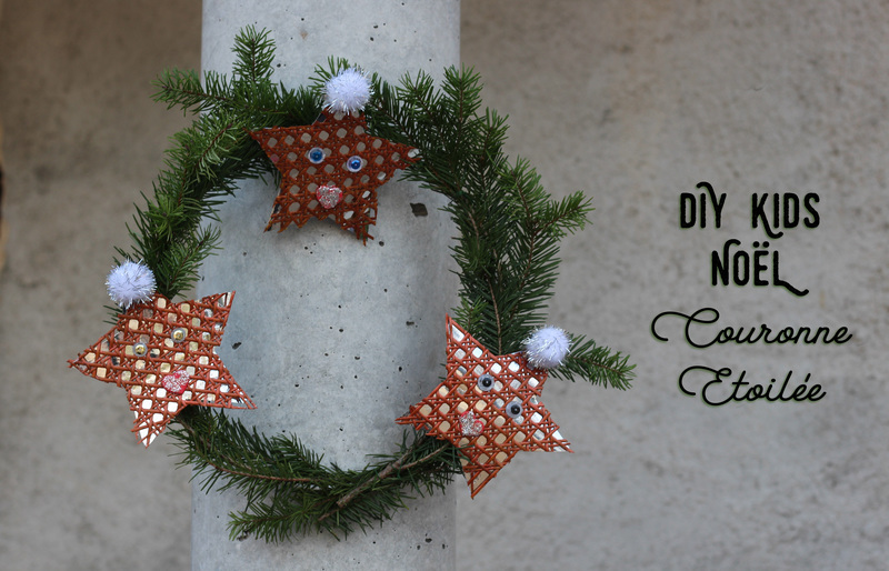 Couronne de noel %c3%a9toil%c3%a9e diy lerecreartdelfie oam