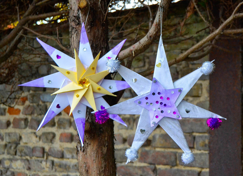Etoiles en origami